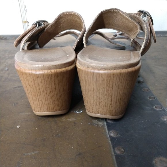 Dansko Sophie Brown Slide W/Double Strap Sandal Size 39 - Picture 9 of 9
